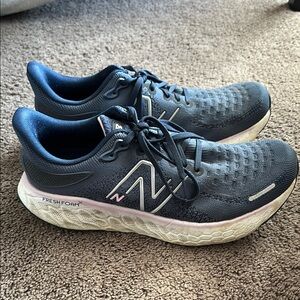 New Balance Women's Fresh Foam 1080 Running Shoes - Navy and White